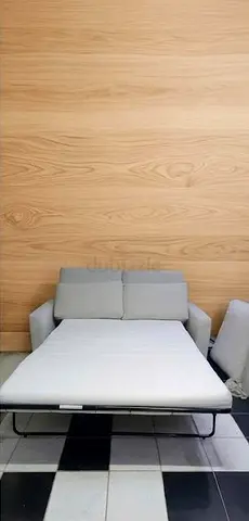 VIMLE Compact Grey Sofa Bed - Fold-Out Guest Bed in Good Condition