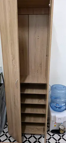 Light Oak Wardrobe with Shelves- Good Condition