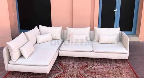 Great Condition IKEA Sodhremn L Shape Beige Sofa
