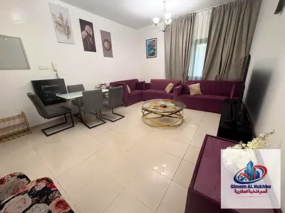 One bedroom and living room for rent in Al Majaz 3, second occupancy, central air conditioning and gas. Prime location near the Corniche, Lulu Hyperma
