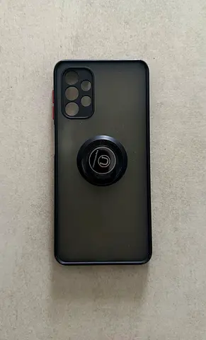 Matte Black Samsung Galaxy A53 Phone Case with Ring Holder (Used)
