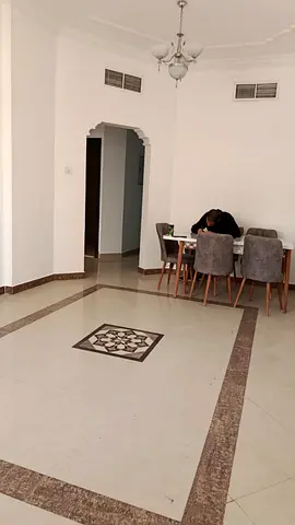 Elegant finishing + modern design + central AC, 1BR + hall for rent in Al Khan, 2 baths, spacious layout, prime location near services. 🏡✨