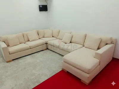Crate and barrel luxury Ushape sofa for sale