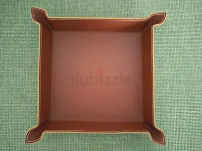 Zara home leather tray