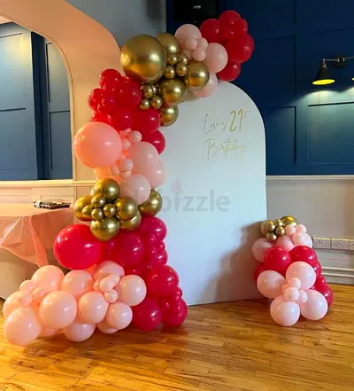 Balloons decorations services Available