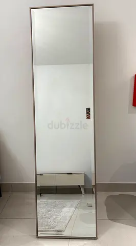 Full-Length Wall Mirror with Slim Frame — Good Condition