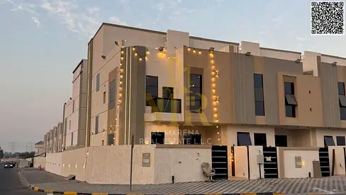 Luxury villa for sale in Al Helio 1 | Two floors + roof | 4 master bedrooms | Majlis and living room | Land area 1722 sq ft (160 sq m) and built-up ar