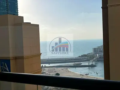 SEA VIEW FURNISHED 2 BEDROOM WITH STORAGE IN JBR WALK IN AMAWAJ 4 TOWER