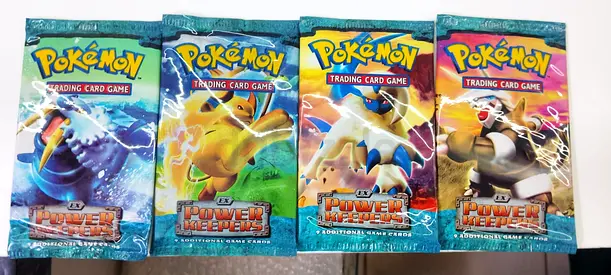 Sealed  Packed Pokémon Power Keepers Trading Card Pack 9 additional cards