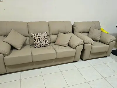 Home center leather sofa 7 seater