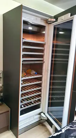 Gaggenau latest model dual zone temperature built-in wine fridge