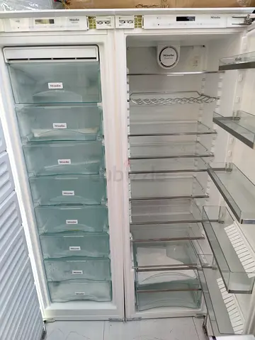 Miele latest model built-in fridge freezer set touch screen
