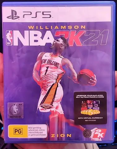 NBA 2K21 (PS5) - Zion Williamson cover, disc in case