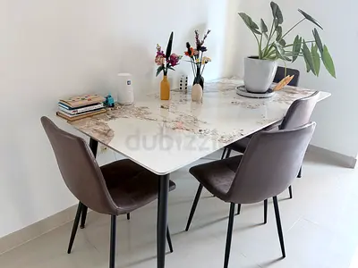 Dining table and chairs
