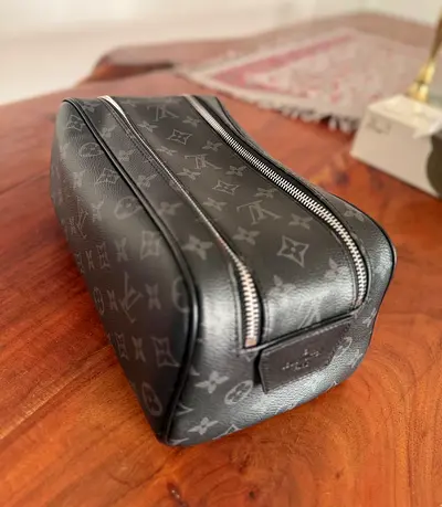 Louis Vuitton Monogram Eclipse Toiletry Pouch / Dopp Kit - Excellent Condition