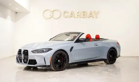 AED 4527 PM | BMW M4 COMPETITION CABRIOLET Xdr2024 | WELL MAINTAINED | 1 YEAR WARRANTY