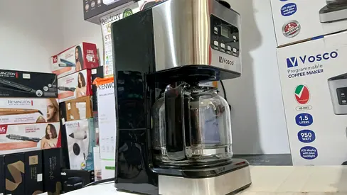 Used Vosco Programmable Drip Coffee Maker with Glass Carafe