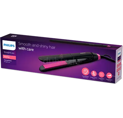 Phillips - Hair straightener StraightCare Essential Thermo Protect Straightener BHS375