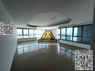 من أجمل وأفخم الشقق للإيجار السنوي في عجمان داخل برج الكورنيش – منطقة الرميلة 2، شقة فاخرة تتميز بمساحات واسعة وتصميم عصري يناسب العائلات الباحثة عن ا