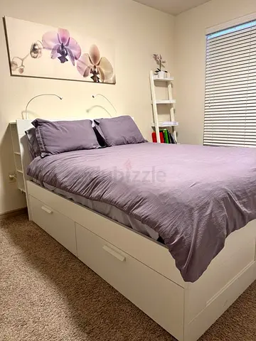 bed and mattress/ikea/queen size
