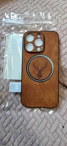 Iphone 16 pro Brown Leather MagSafe case New