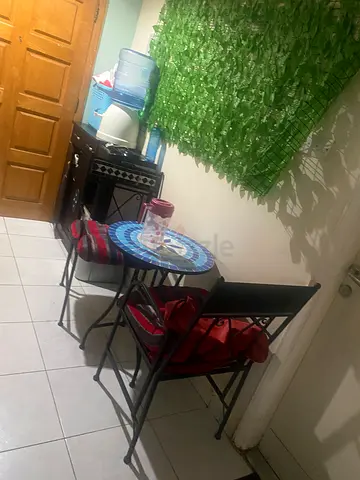 Compact 2-Seater Bistro Dining Set with Cushions
