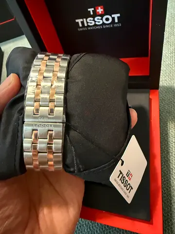 Tissot 1853 Swissmatic two-tone bracelet watch (with box) - genuine strap shown