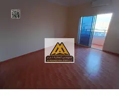 Studio in Al Rawda 2, large space, balcony, semi-separate kitchen, split AC, excellent view. 20,000