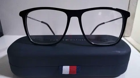 Tommy Hilfiger Square Black Frame Eyeglasses TH 1876 807