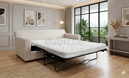 Crate Barral three seater sofa bed with mattress