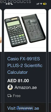Casio FX-991ES PLUS Scientific Calculator - Good Working Condition