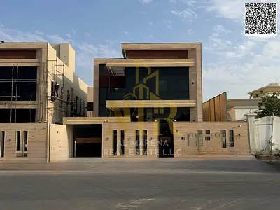 Rawda 3, 5000 sq ft, two floors and a roof, five master bedrooms, a majlis, two living rooms, a modern kitchen, all-inclusive price including electric