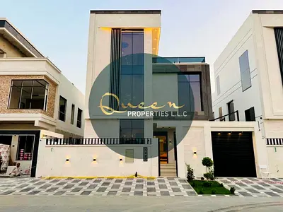 فيلا فاخرة 6 غرف | الياسمين | تصميم مودرن | أرضي+أول+روف — مساحات واسعة وتشطيبات راقية في أرقى مناطق عجمان السكنية!