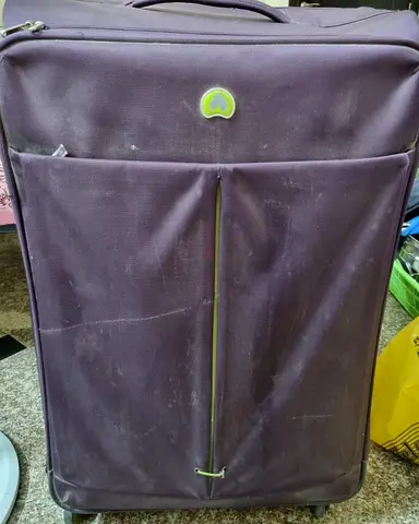 Delsey Large Purple Suitcase – 35kg Capacity | 360° Wheels | Great Deal!
