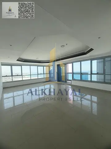 Spacious Two Bedroom Apartment at Corniche Tower | Partial Sea View | Annual Lease with Multiple Payments | Large Layout in a Prime Waterfront Locatio