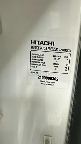 Hitachi Refrigerator-Freezer R-Z660AUK7K - Good Working Condition