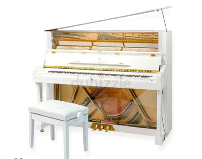 Heinrich HUP-121CW Upright Piano Crystal White for sale!