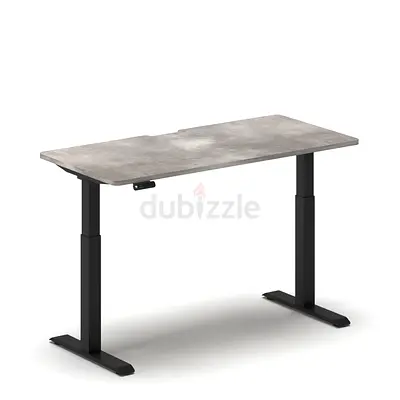 Electric Height Adjustable Standing Desk with Concrete Finish Top (NOVODESK Pro)