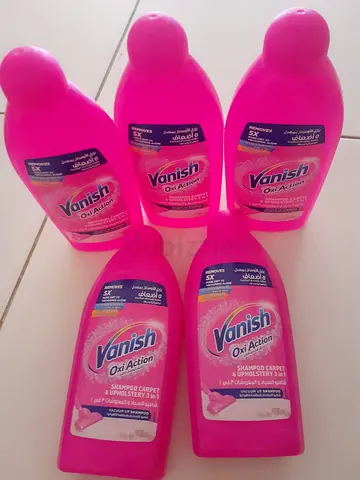 Bundle of 5 Vanish Oxi Action Carpet  Upholstery Shampoo 500ml (Sealed) all 5 bottle 30dhs