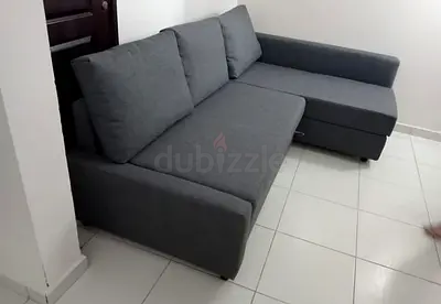 IKEA Friheten Sofa Cumbed L-shaped grey fabric sofa with chaise - good condition