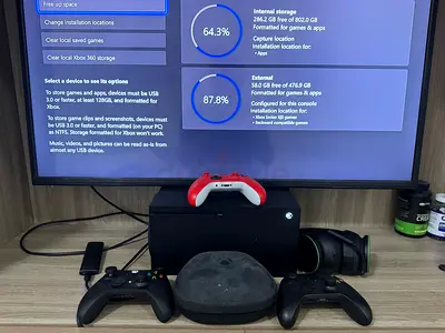 Xbox series x with all accesories