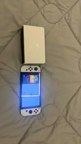 Nintendo Switch OLED White with Dock - Good Condition