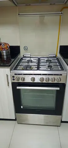 Stainless Steel Gas Cooker with Oven - Good Working Condition
