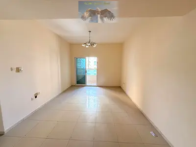 t1 bedroom hall | Balcony open view | Central AC | Prime Dubai exit location