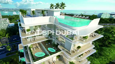 شقة بغرفتي نوم | شاطئ ميريديان | إطلالات على البحر والمدينة | تصميمات داخلية مفروشة