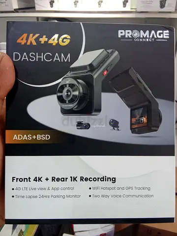 Promage 4K + 4G LTE Dashcam with GPS Tracking  Live View