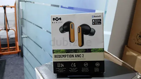 House of Marley Redemption ANC 2 Wireless Earbuds - Black/Gold (Like New)