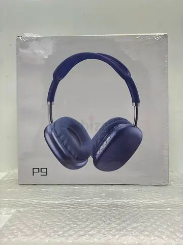 New Sealed P9 Over‑Ear Bluetooth Headphones - Navy Blue