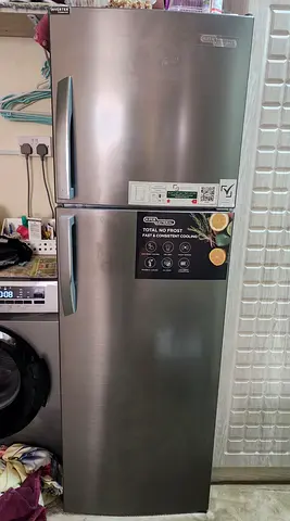 Silver Top-Freezer Refrigerator - Good Working Condition - only 2 Month Use - 10Month under Warrenty