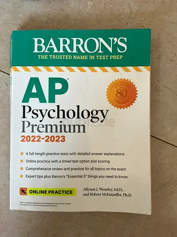 Barrons AP Psychology Premium 2022-2023 - Test Prep Book